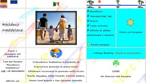 sito web dal 2003 al 2006 garganoresidence.it delle case vacanza residence maddalena situate in puglia nel gargano