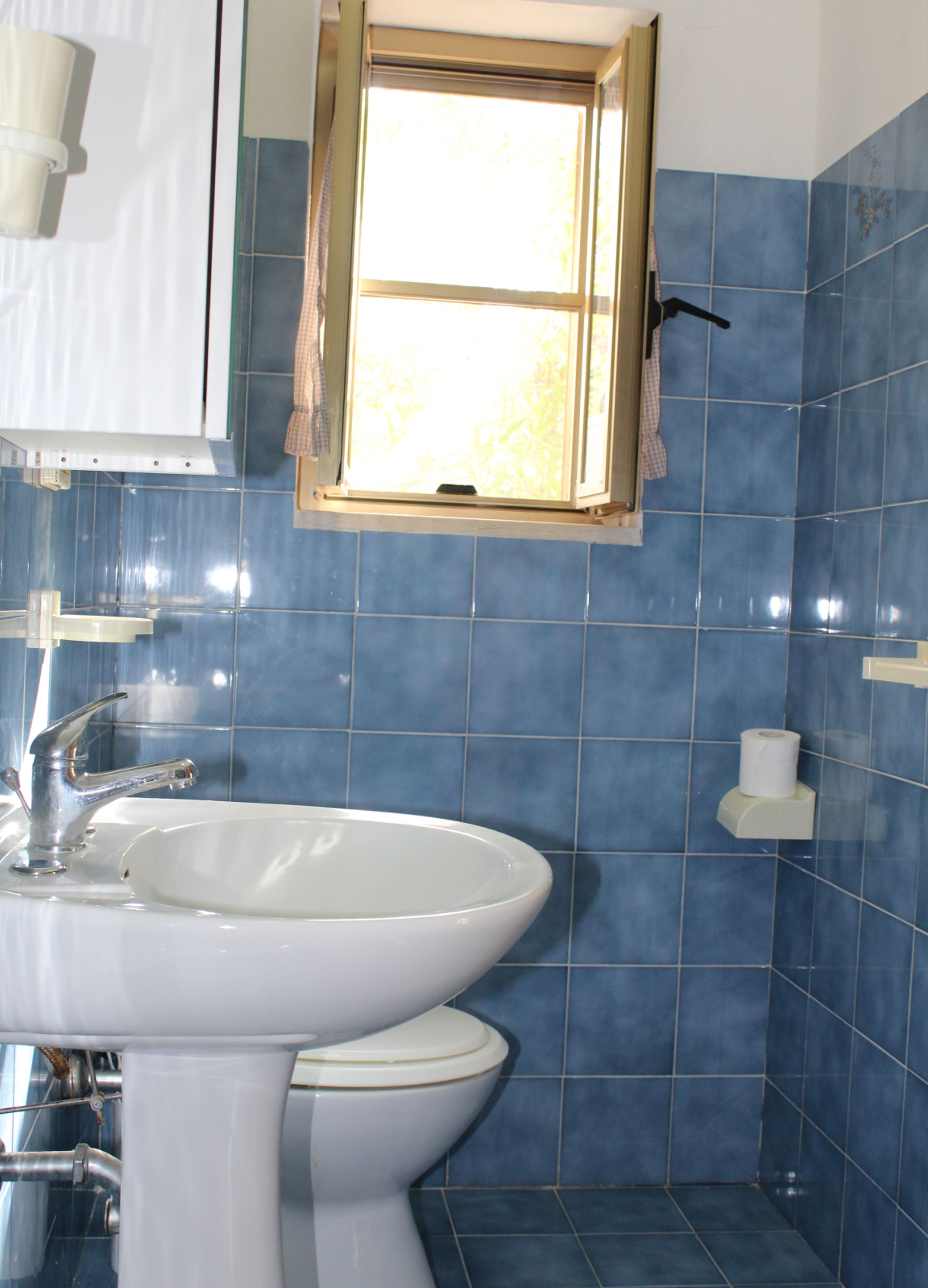 bagno con doccia, residence maddalena