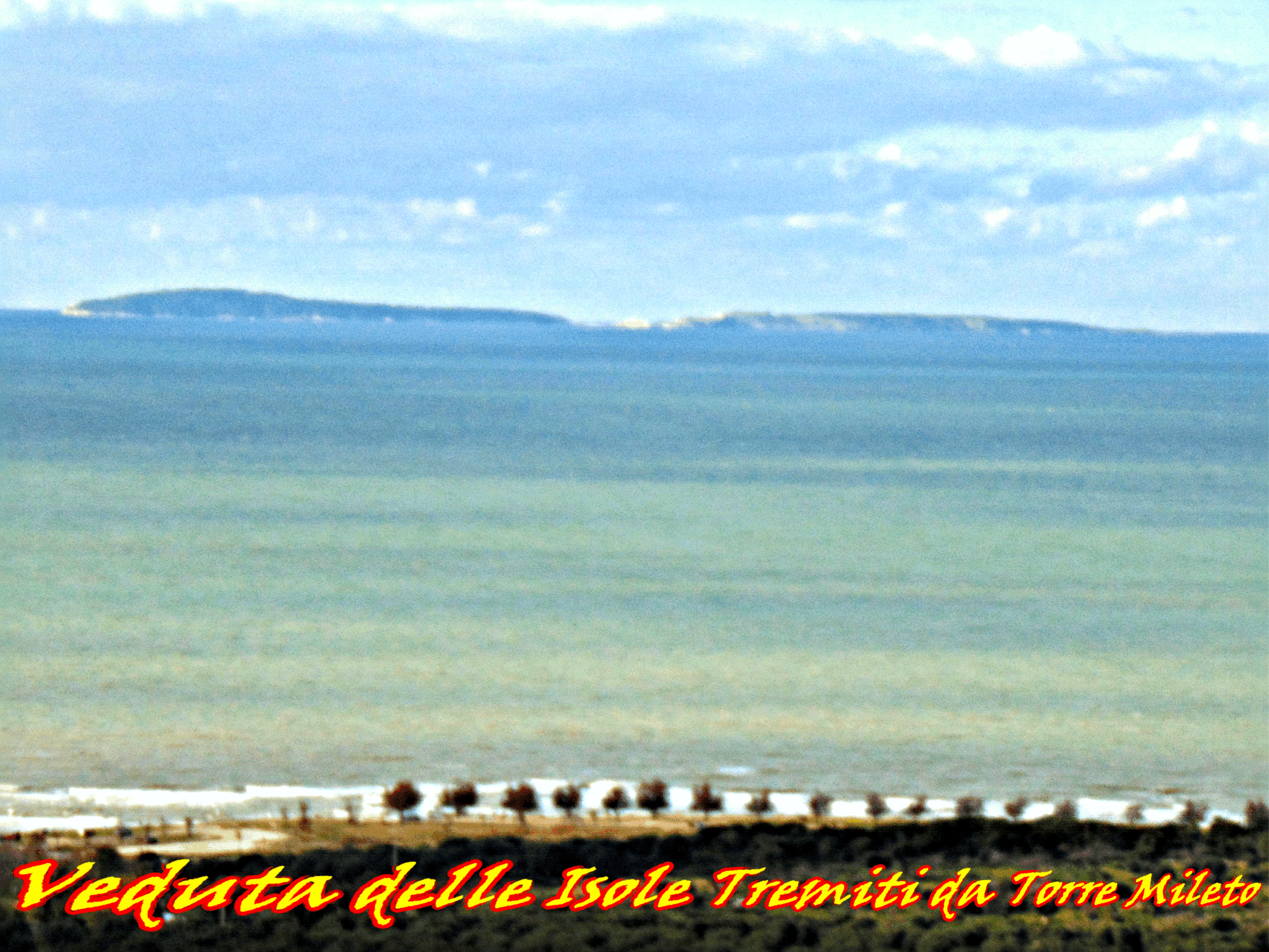Veduta Isole Tremiti da Torre Mileto